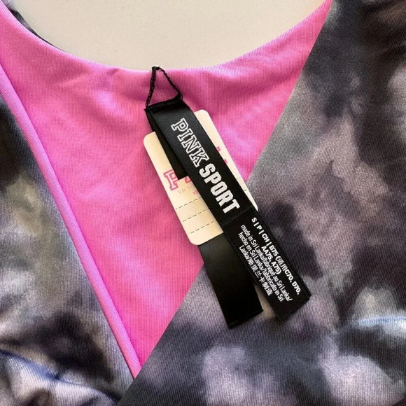 NWT- Pink Sport- Victoria's Secret- Reversible- Pink and Grey- Women- S - Picture 4 of 8